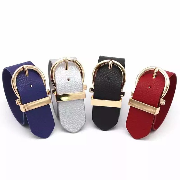 Jewelry - Punk Style Adjustable Wide PU Leather Bracelet